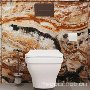 Клавиша двойного смыва для инстал., д/унитаза, (пластик цв.оружейная сталь),  Aqueduto Retangulo RET0245