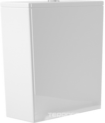 Бачок для напольного унитаза компакт, механизм смыва., кнопка цв.хром, в компл., (цв.белый глянец), AQD OVO/CONE/MACIO Plus ZZ