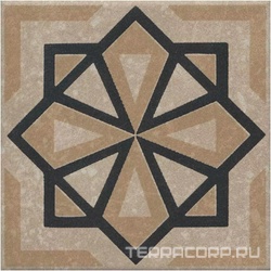 Декор Касабланка бежевый светлый матовый 9,8x9,8x0,7