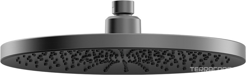 Верхний душ круглый 255мм, (цв.оружейная сталь), Chuva ZZ