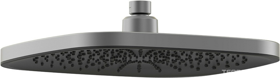 Верхний душ  255х255мм, (цв.оружейная сталь), Chuva ZZ