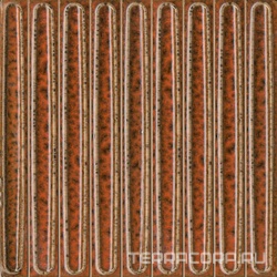 Декор чипсет Далия оранжевый глянцевый 20x20x0,95