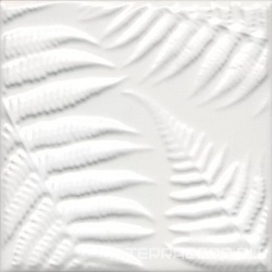 Декор Агдаль 3 белый матовый структура 15x15x0,9