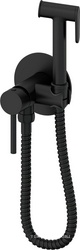 Смеситель совмещённый с гигиеническим душем, готовый комплект: лейка, шланг, скрытая часть, (цв.черный матовый), Y-LINE ZZ