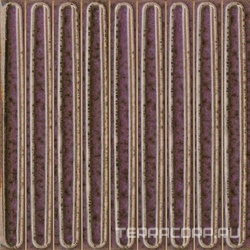 Декор чипсет Далия фиолетовый глянцевый 20x20x0,95