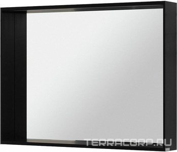 Зеркало 1000х750мм с LED-посветкой, сенс.выключателем, (цв.черный браш.),  ZZ Allen Brau Reality 1.32020.BB