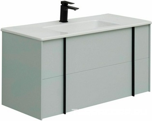 Тумба под раковину, с двумя выкатными ящиками, 1000х462хh500мм, без раковины, столешницы, опор, (цв.папирус матовый), Reality ZZ