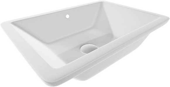 Раковина встраиваемая снизу, 550х400х185 мм, крепежв комплекте, цв.белый ZZ Ceramica Nova Element CN6045