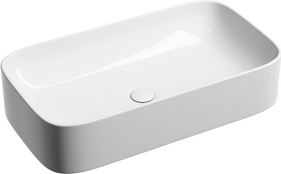 Раковина накладная 705х380х150 мм, цв.белый ZZ