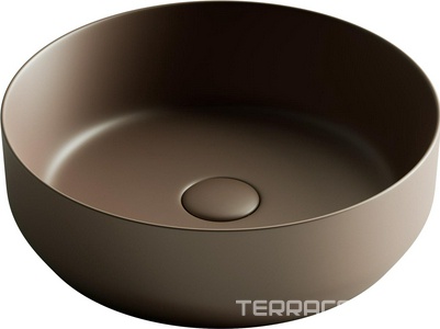 Раковина-чаша круглая 390х390х120 мм, темно-коричневый матовый ZZ Ceramica Nova Element CN6022MDB