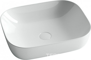 Раковина-чаша накладная прямоугольная Element 50х40х14 мм, цвет белый ZZ