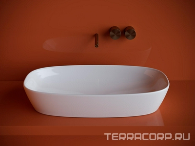 Раковина-чаша накладная  70х37х14 см, цвет белый ZZ Ceramica Nova Element CN5040