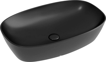 Раковина Element 600х380х138 мм, накладная, цв. черный матовый ZZ