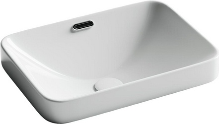 Раковина встраиваемая сверху 460x330x170 мм, без отверстия для смесителя, цвет белый ZZ