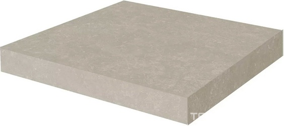 Ступень угловая клееная Касабланка HP серый светлый матовый обрезной 33x33x0,9