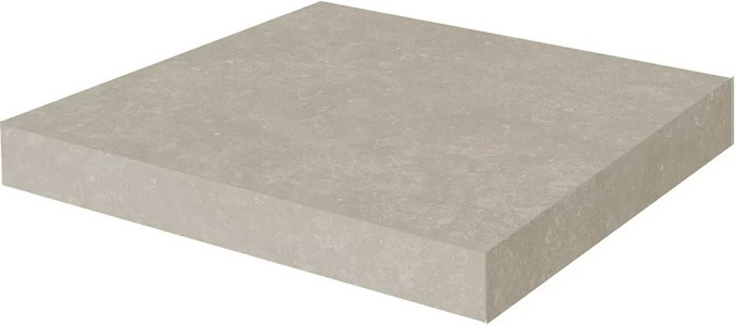 Ступени Kerama Marazzi Касабланка Ступень угловая клееная  HP серый светлый матовый обрезной 33x33x0,9 Серый 