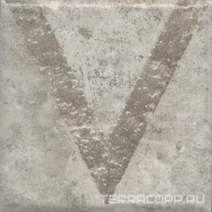 Керамическая плитка Kerama Marazzi Спартель Декор  1 серый матовый 9,8x9,8x0,7 Серый 