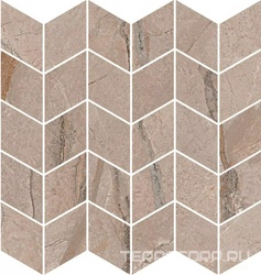 Декор Ифран мозаичный бежевый светлый глянцевый обрезной 30x31,2x0,9