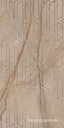 Декор Ифран бежевый светлый глянцевый обрезной 60x119,5x0,9