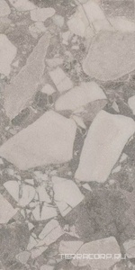 Керамическая плитка Kerama Marazzi Рабат  Стоун серый матовый обрезной 30x60x0,9 Серый 