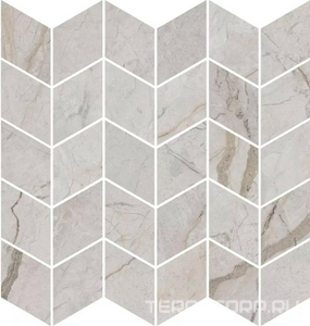 Керамическая плитка Kerama Marazzi Ифран Декор  мозаичный серый светлый глянцевый обрезной 30x31,2x0,9 Серый 