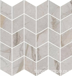Керамическая плитка Kerama Marazzi Ифран Декор  мозаичный серый светлый глянцевый обрезной 30x31,2x0,9 Серый 