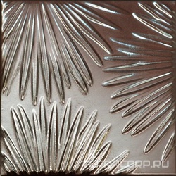 Декор Агдаль 4 металл глянцевый структура 15x15x0,9