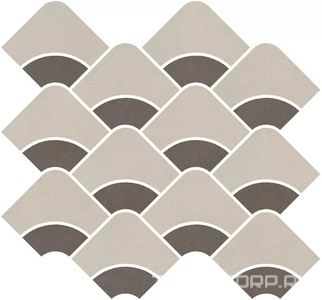 Керамическая плитка Kerama Marazzi Таделакт Декор  наборный серый светлый, коричневый матовый обрезной 30x28x0,9 Комбинированный 