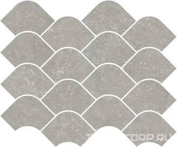 Керамическая плитка Kerama Marazzi Касабланка Декор  наборный серый матовый обрезной 30x25x0,9 Серый 
