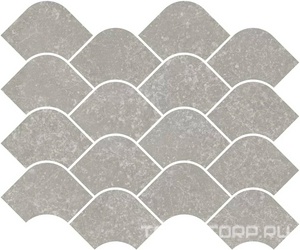 Декор Касабланка наборный серый матовый обрезной 30x25x0,9