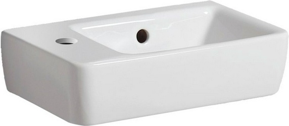 Раковина 400х250мм, с 1 отв.д/смесит. слева, с переливом, без креплений, Renova Nr.1 Comprimo ZZ