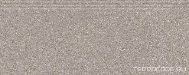 Плинтус Рабат серый матовый обрезной 30x12x1,3