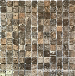 Мозаика из камня на сетке М20-421-W ZZ 30.5x30.5