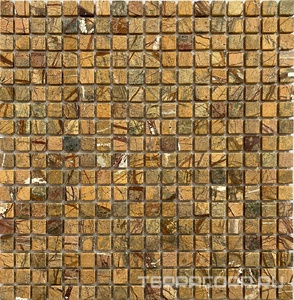 Мозаика Спектр-М Натуральный камень Мозаика из камня на сеткеМ20-409-Т 30.5x30.5 Комбинированный 
