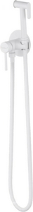 Смеситель совмещённый с гигиеническим душем: готовый комплект: лейка, шланг, скрытая часть, (цв.белый матовый),  ZZ Wonzon & Woghand STICK WW-88829902-MW