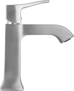 Смеситель для раковины, без д/к, (цв.браш.никель),  ZZ Wonzon & Woghand FLEX WW-88018072-BN