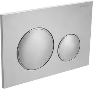 Кнопка двойного смыва для инсталляции подв. унитаза, только для инстал. арт.BB-101-M, BB-109-M-C, BB-101-M-BR, BB-101-M-BC,(цв.хром глян)BelBagno ZZ BelBagno Универсал BB-17C-CRM