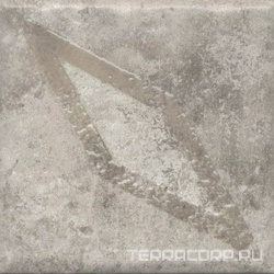 Декор Спартель 2 серый матовый 9,8x9,8x0,7