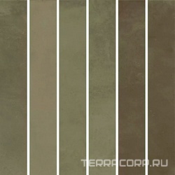 Декор Фес мозаичный зелёный глянцевый 15x15x0,77