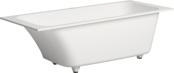 Ванна 1700х800хh600мм, литой камень S-Sense, матовый цв.белый, регулируемые ножки, без стандартного слива-перелива, Orlanda ZZ