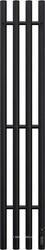 Полотенцесушитель вертикальный электрический 1200х218 мм, П4, скрытый монтаж, цв.черный матовый ZZ