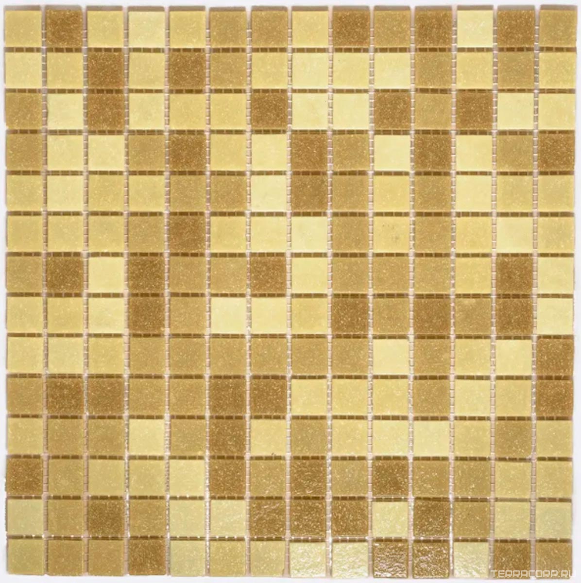 Мозаика Мастера Керамики Glass Мозаика стеклянная KG105A песочная (чип 20x20) 30.5х30.5 Бежевый, фото 3