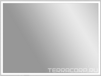 Зеркало 800x600х30мм, с встроенным по периметру светильником, сенсорным выключателем и диммером, Vincea ZZ