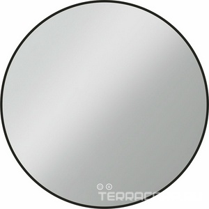 Зеркало 800x800x30мм, с встроенным светильником, сенсорным выключателем, диммером и функцией антизапотевания, Vincea ZZ Vincea Универсал VLM-3DE800B-2