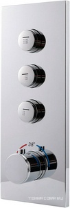 Душевой к-т: смес-термостат с перекл., встр.в стену, верхн.душ, ручн.душ, шланг, кронштейн, шланговое подсоед,, поворотн.излив, (цв.хром), Vincea ZZ Vincea Универсал VSFW-433TI3CH