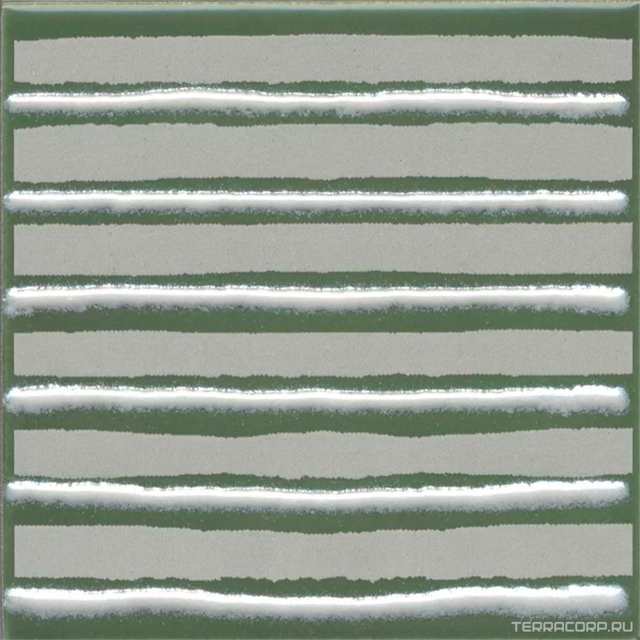 Керамическая плитка Kerama Marazzi Бахия Декор 4 зелёный глянцевый 9,8x9,8x0,7 Зеленый, фото 7
