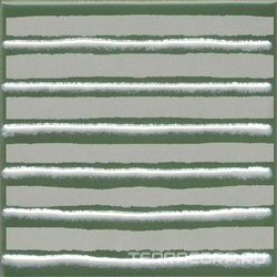Декор Бахия 4 зелёный глянцевый 9,8x9,8x0,7