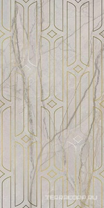 Керамическая плитка Kerama Marazzi Ифран Декор  серый светлый глянцевый обрезной 60x119,5x0,9 Серый 