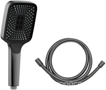 Душевой к-т: смеситель встр.в стену, верхний душ 315х210мм, излив, ручн.душ, шланг, кронштейн совмещ.со шланг.подсоед.,, (цв.воронен.сталь), Vincea ZZ Vincea Универсал VSFW-4311GM