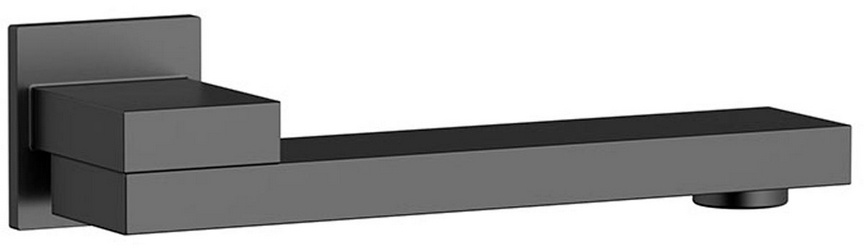 Излив поворотный, встраиваемый в стену, 22,5см, (цв.вороненая сталь), Vincea ZZ